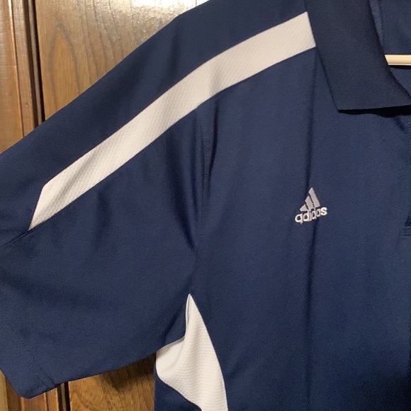 Adidas Large Navy & White Polo - Picture 3 of 9